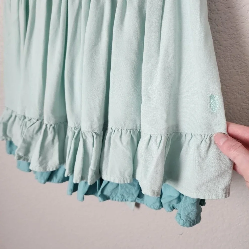 WELL DRESSED WOLF‎ Glorious Dress heirloom Light Blue Puff Sleeve Ruffle Girls 5